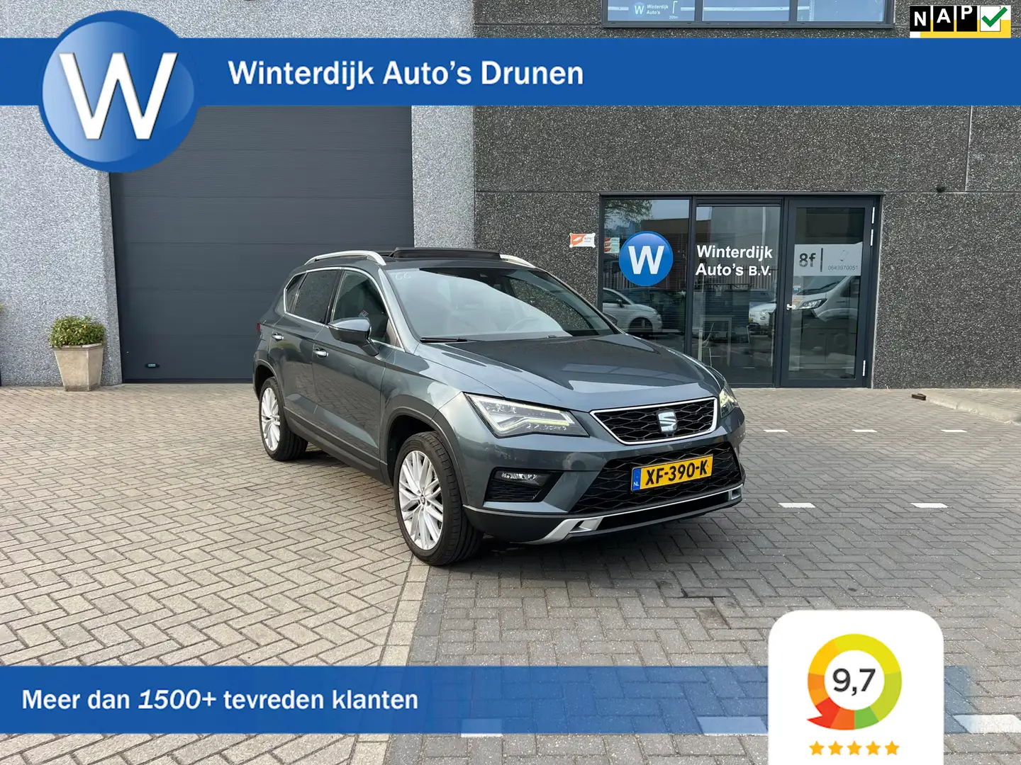 SEAT Ateca 1.4 TSI FR Digital Cockpit! DSG! Pano! Garantie! Grijs - 1