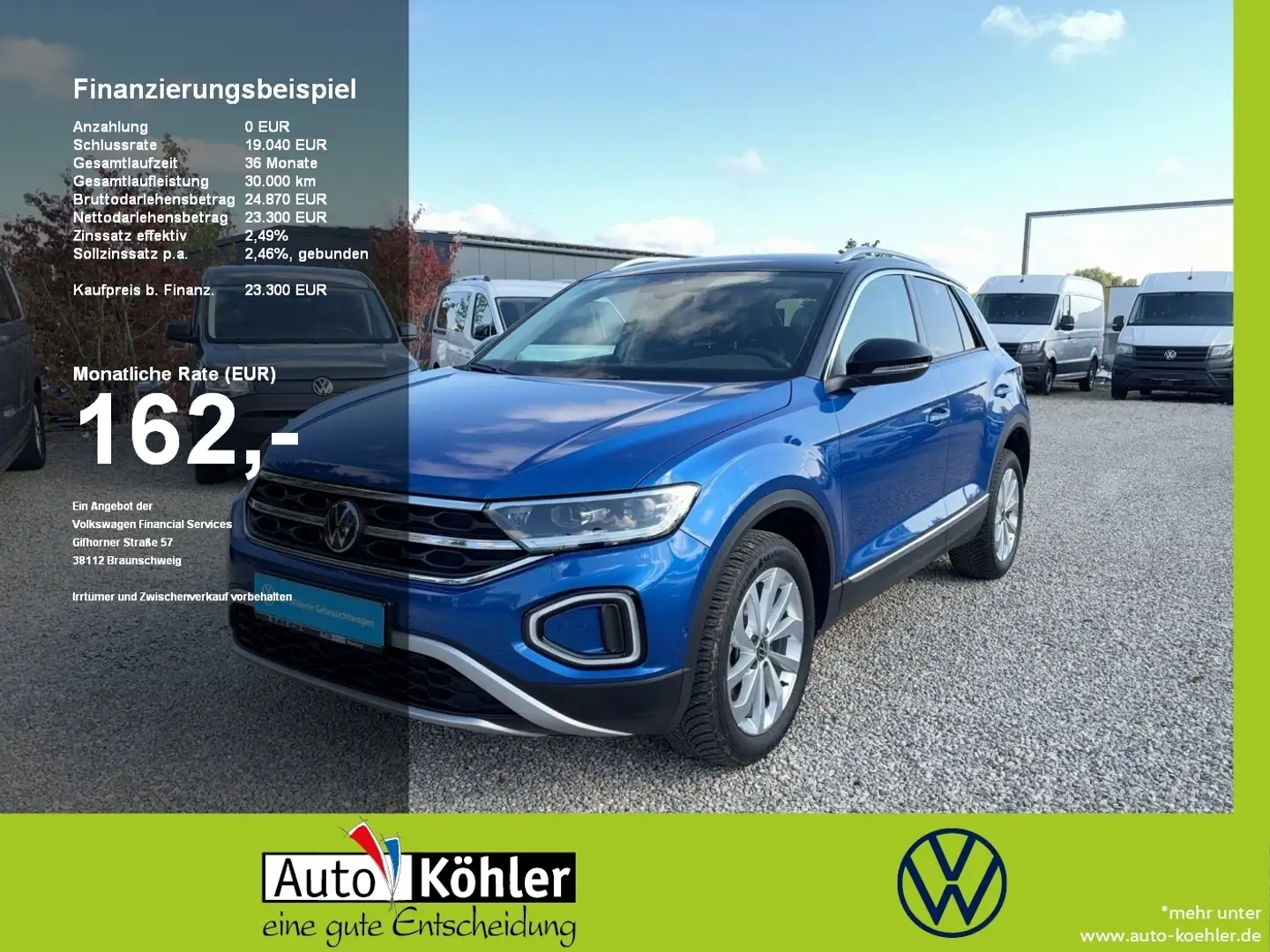 Volkswagen T-Roc Style TSi NWAnschlussgarantie /Easy Open & Close Blau - 1