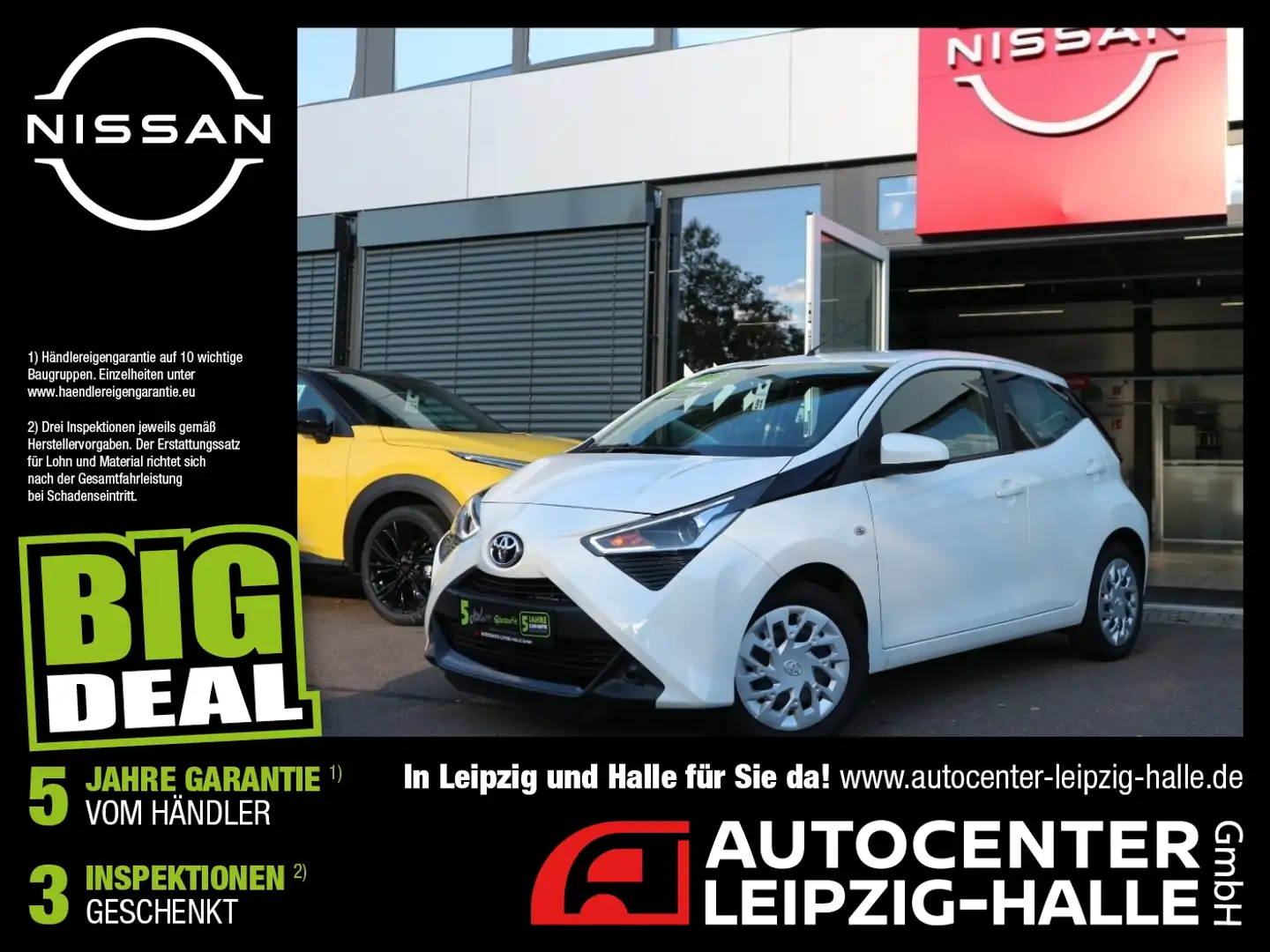 Toyota Aygo 1.0 x-Play Klima DAB Bluetooth USB TÜV neu Weiß - 1