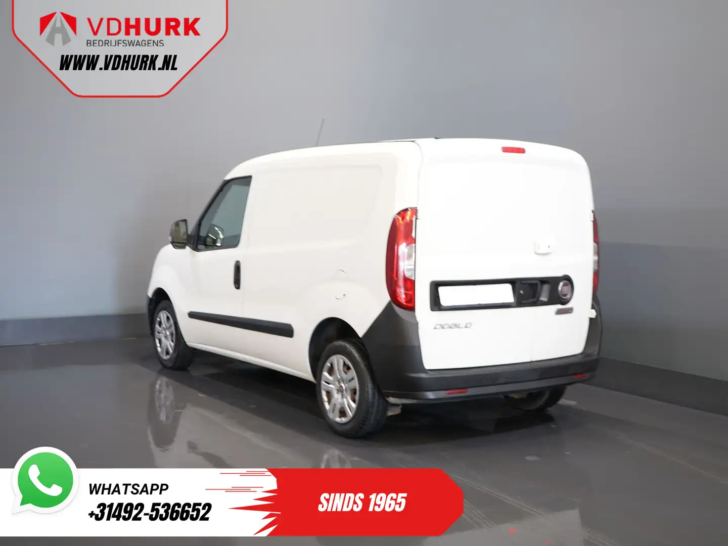 Fiat Doblo Cargo 1.3 MJ BPM VRIJ! 7x Voorraad NL Auto/ Airco/ Wit - 2