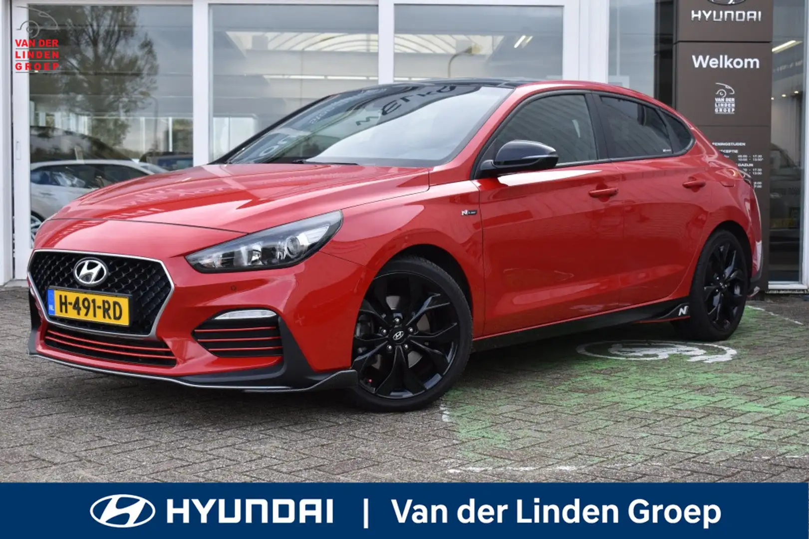 Hyundai i30 1.4 T-GDI N-Line Automaat Sportpakket/18"Pano/Cam/ Rood - 1