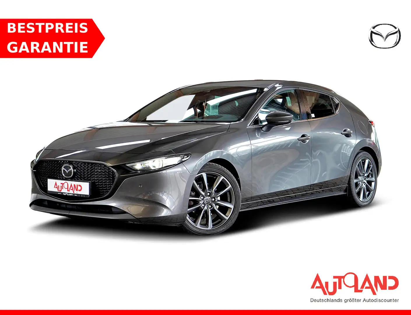 Mazda 3 2.0  SKYACTIV-G M-Hybrid Totwinkel Head-Up LED Grau - 1