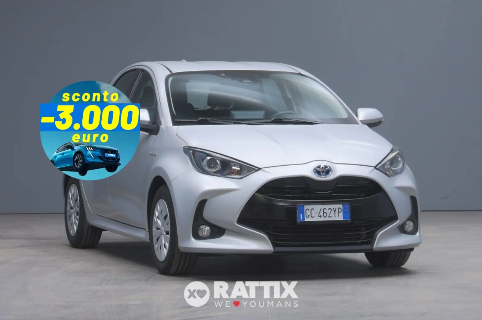 Toyota Yaris 1.5 Hybrid 115CV Business Grigio - 1