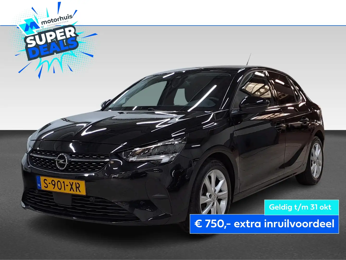 Opel Corsa 1.2 TURBO 100PK ELEGANCE AIRCO TEL CAMERA CARPLAY Noir - 1