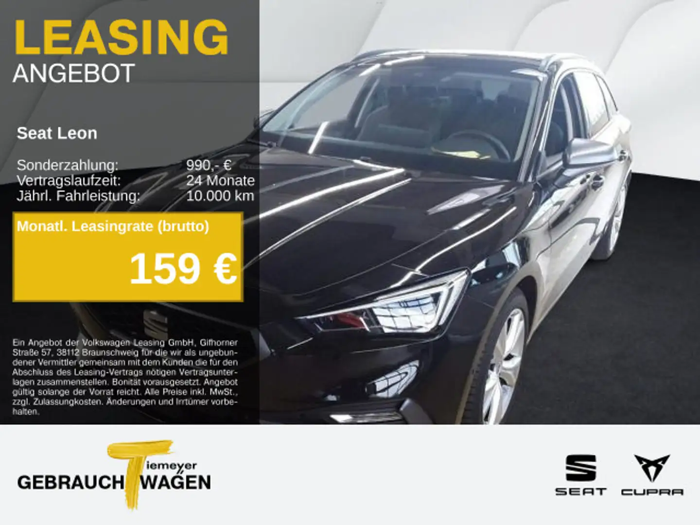 SEAT Leon Sportstourer 1.5 eTSI DSG FR MOD-2025 MATRI Schwarz - 1