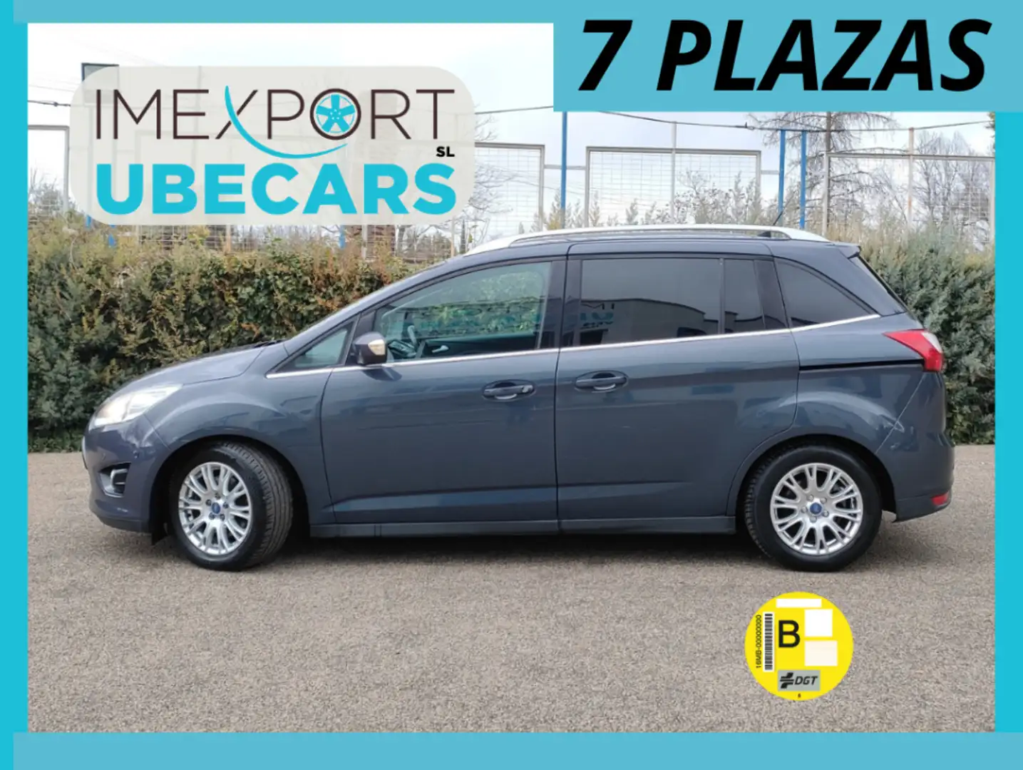 Ford Grand C-Max 1.6TDCi Titanium Gris - 1