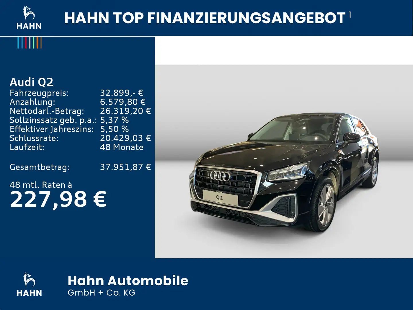 Audi Q2 Audi Q2 S line 35TFSI 110kW Stronic, Matrix, ACC Schwarz - 2