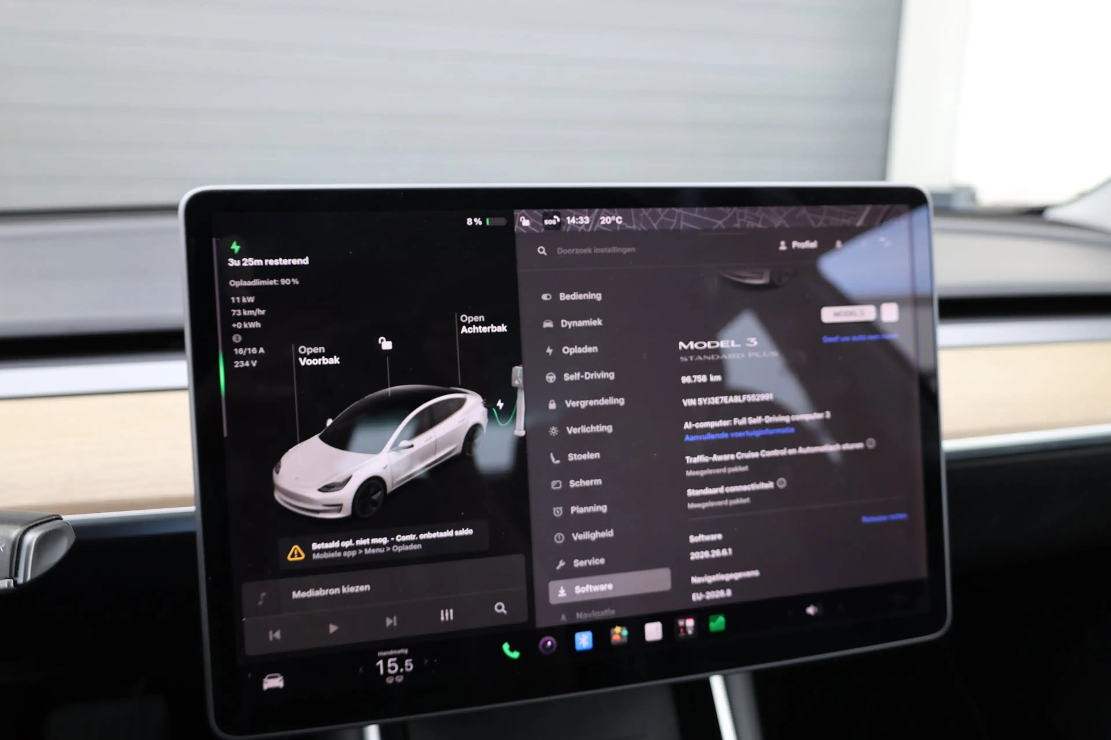 Tesla Model 3 Standard RWD Plus 60 kWh PANORAMADAK/LEER+S.VERWAR — photo 19