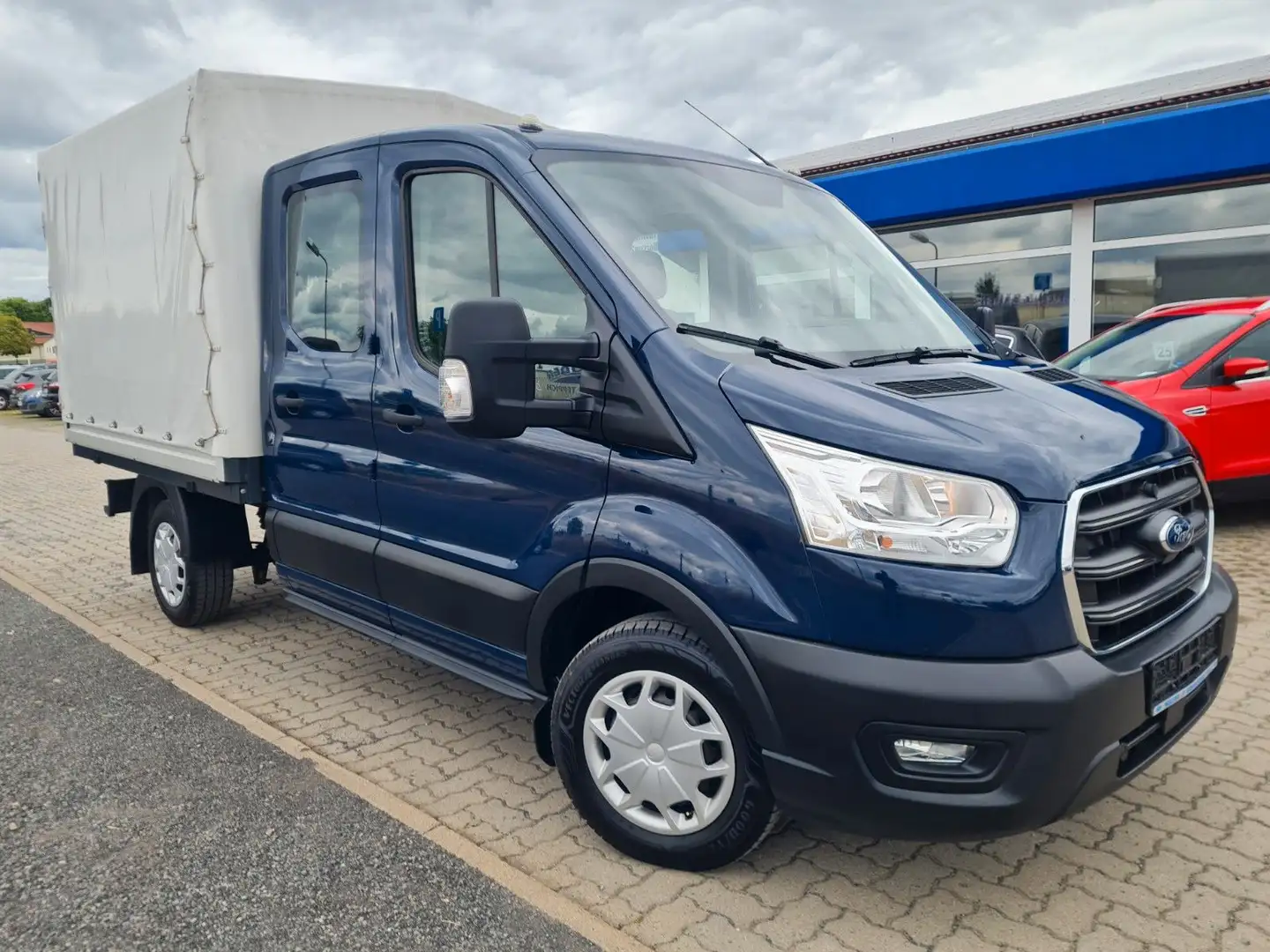 Ford Transit DoKa Pritsche Plane 310 L2 Trend Bleu - 1
