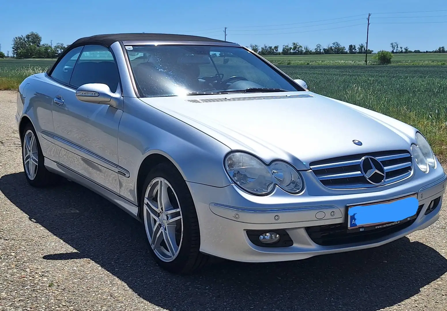 Mercedes-Benz CLK 200 CLK 200 Komp. Cabrio Avantg. Sport Aut. Avantgarde Sport Silber - 1