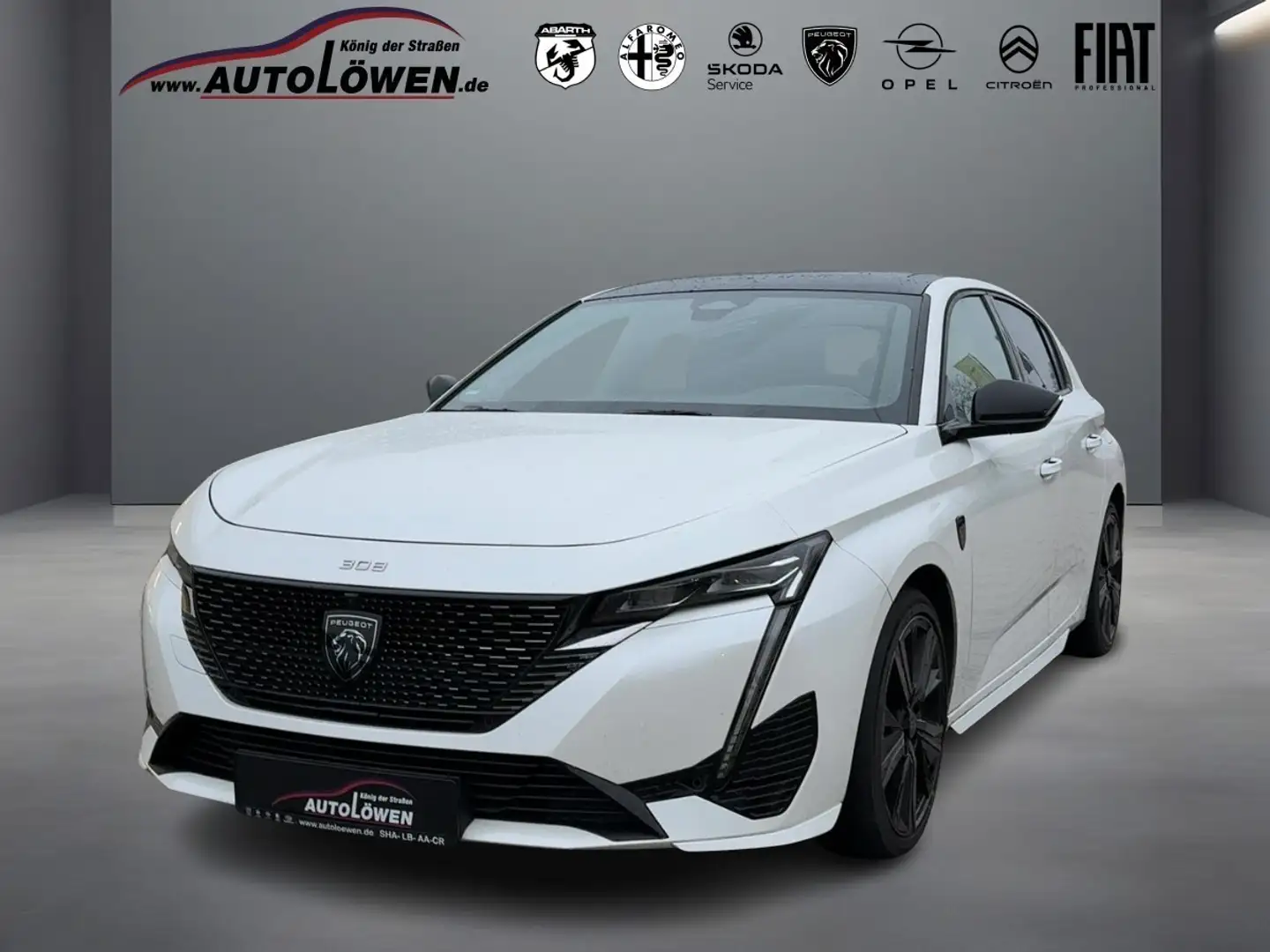 Peugeot 308 Hybrid 225 Panoramadach Navi Blanc - 1