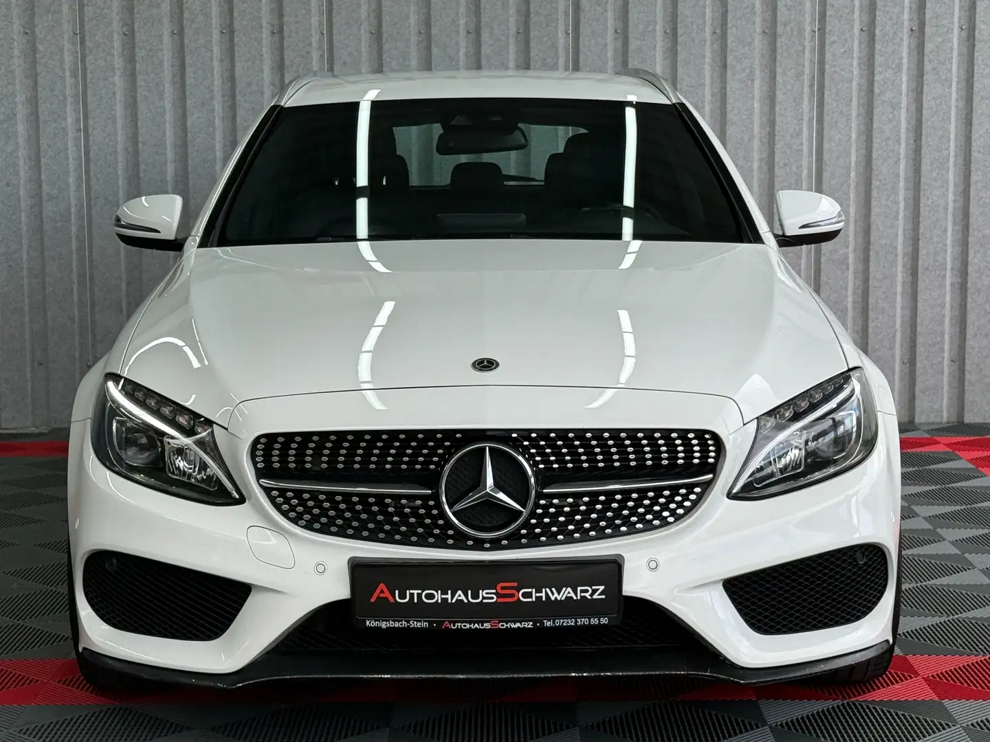 Mercedes-Benz C 220 C220cdi Aut AMG Burmester Kamera Leder AHK Led 19` Weiß - 2