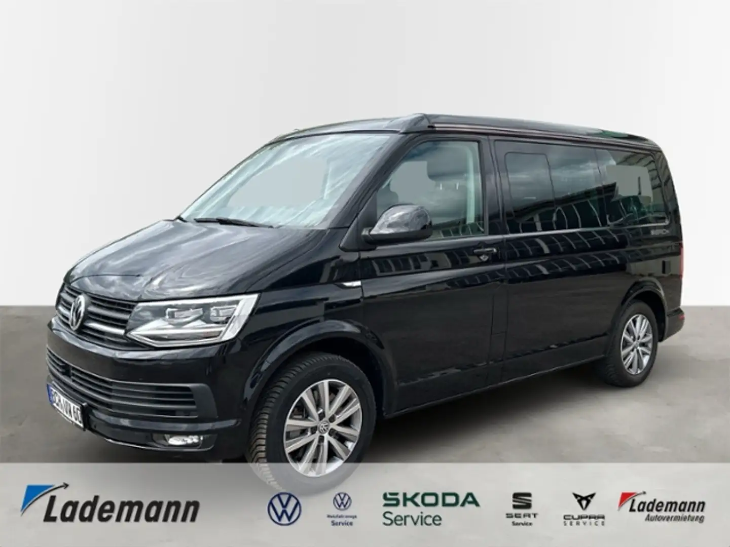 Volkswagen T6 California T6 2.0 TDI California Beach STDZ+AHK+LED+RFK+ACC Zwart - 1