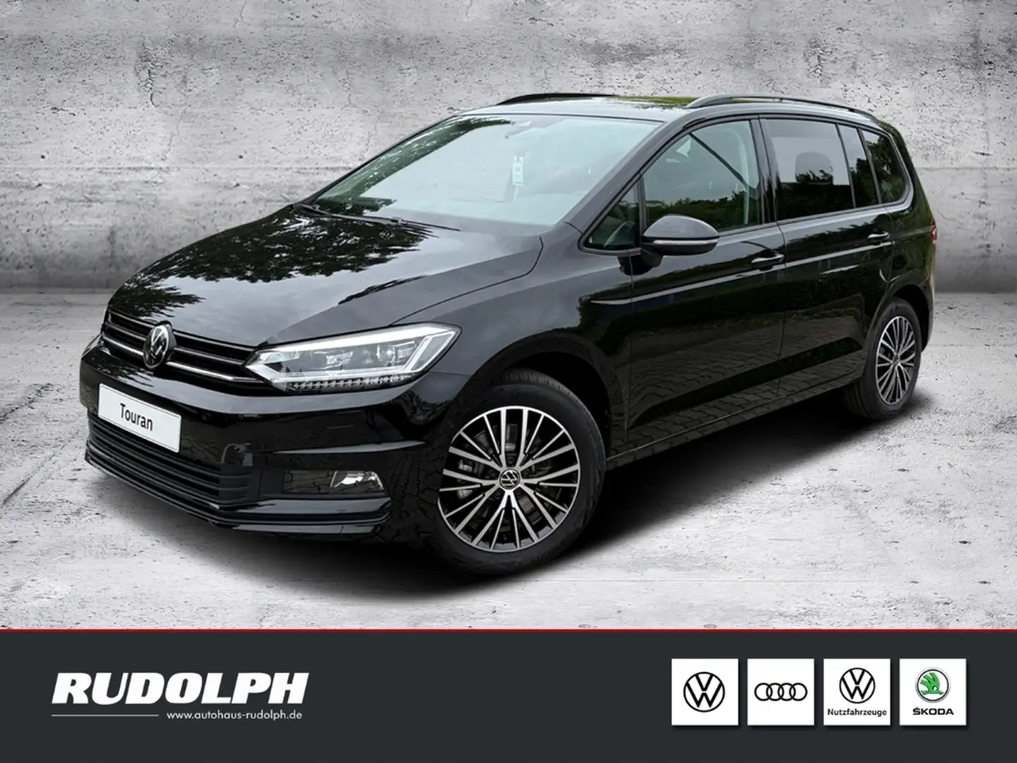Volkswagen Touran 2.0 TDI Highline DSG LED BT Navi AHK SHZ Klima ACC Schwarz - 1
