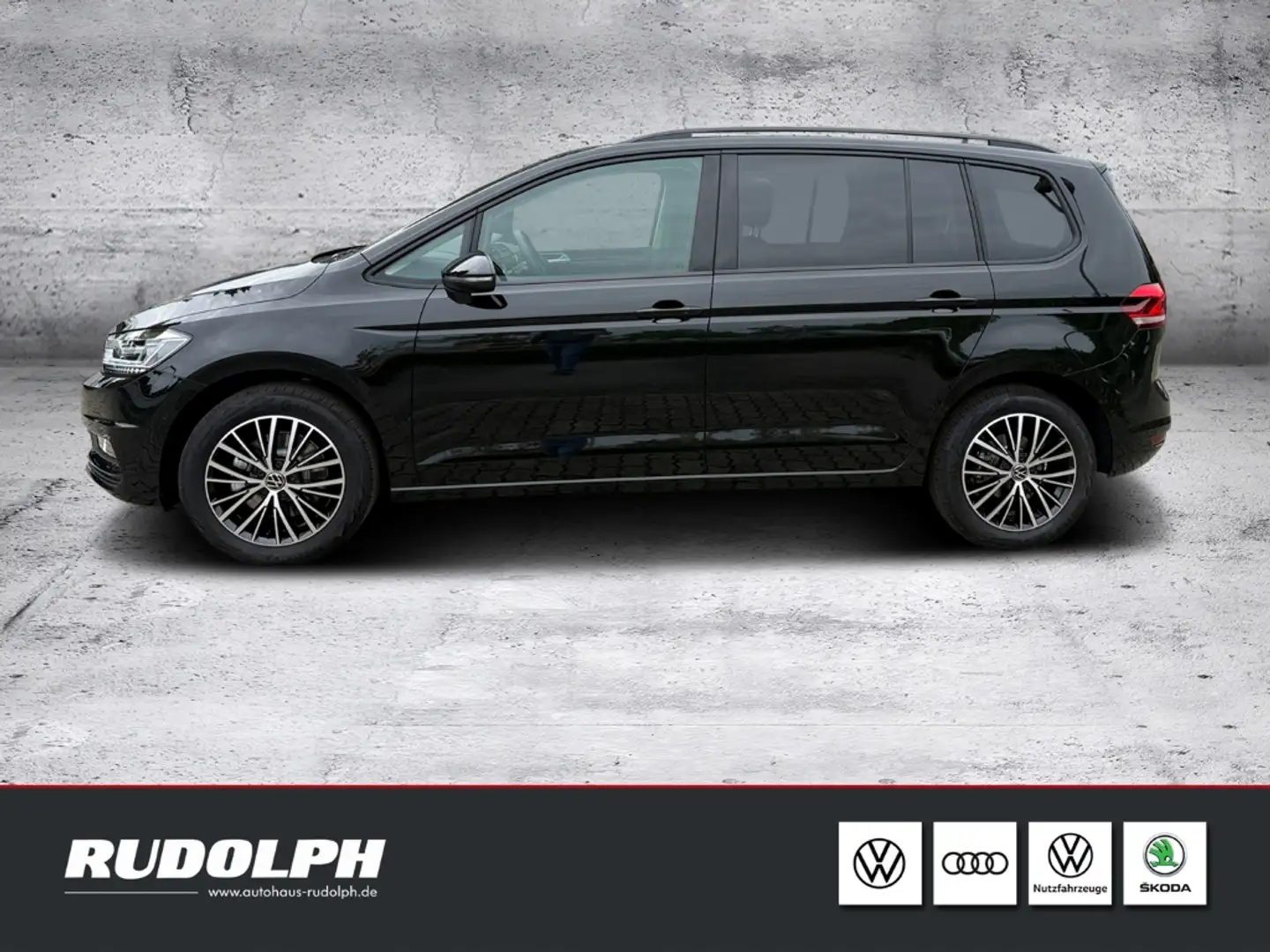 Volkswagen Touran 2.0 TDI Highline DSG LED BT Navi AHK SHZ Klima ACC Schwarz - 2