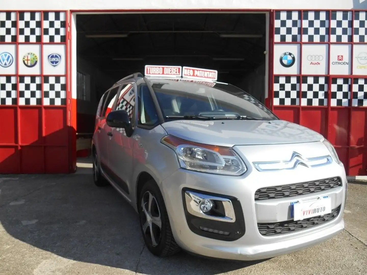 Citroen C3 Picasso 1.6 hdi 100cv con soli KM 76000 Zilver - 1