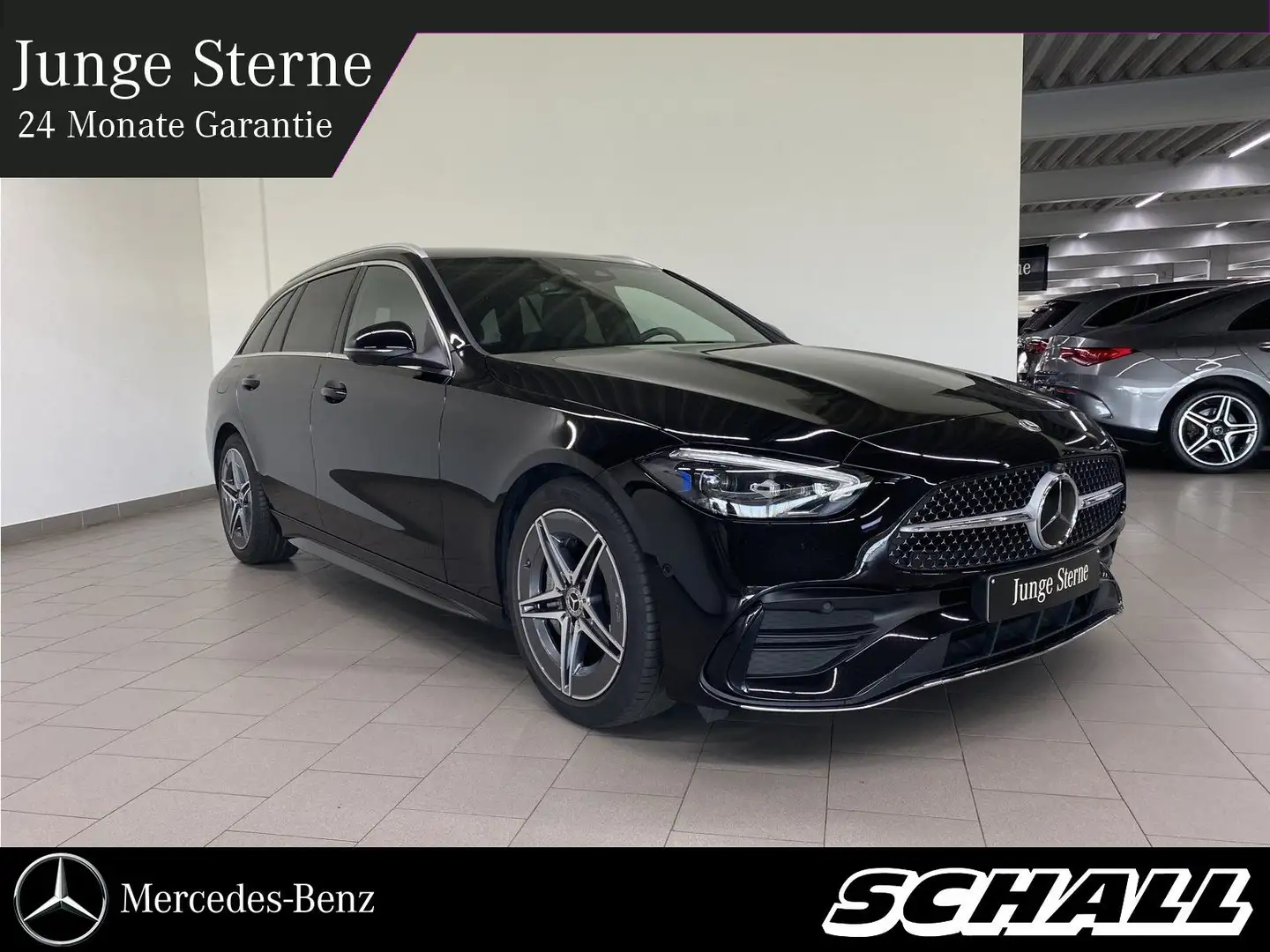 Mercedes-Benz C 180 T AMG+DISTR+DIGITAL LIGHT+NAV+360°+18"AMG Zwart - 1