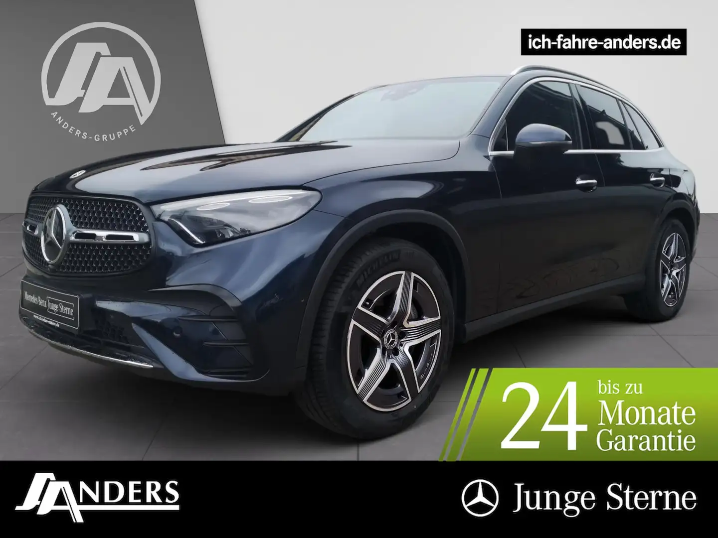 Mercedes-Benz GLC 300 d 4M AMG PREMIUM+MBUX+Pano+Distr+AHK+HUD Azul - 1