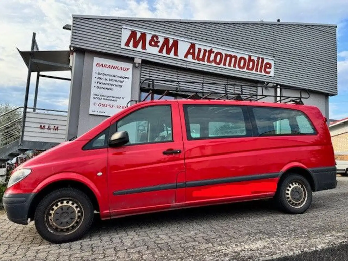 Mercedes-Benz Vito Kasten 109 CDI extralang Красный - 1