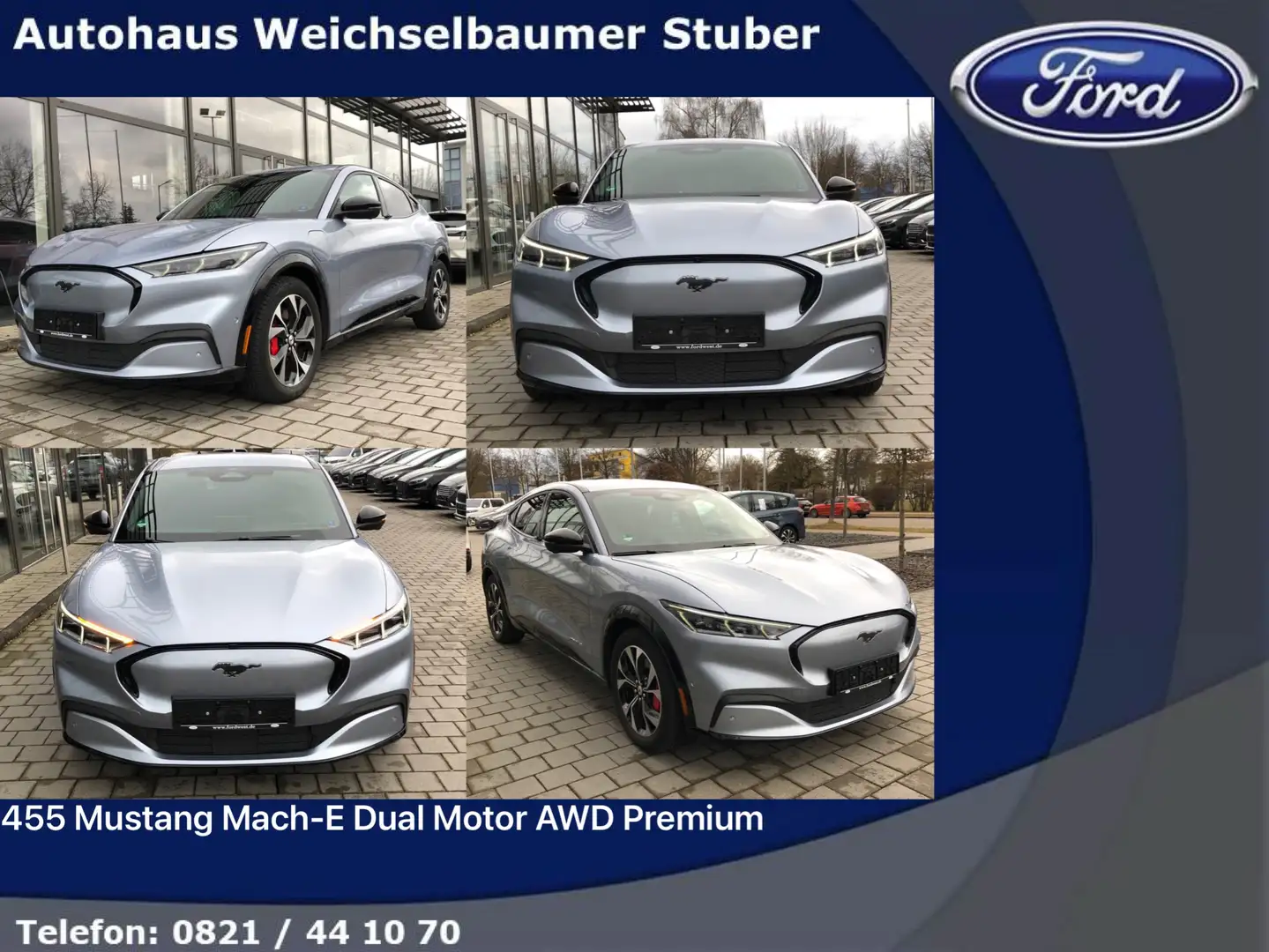 Ford Mustang Mach-E 455 Mustang Mach-E Dual Motor AWD Premium Silber - 1