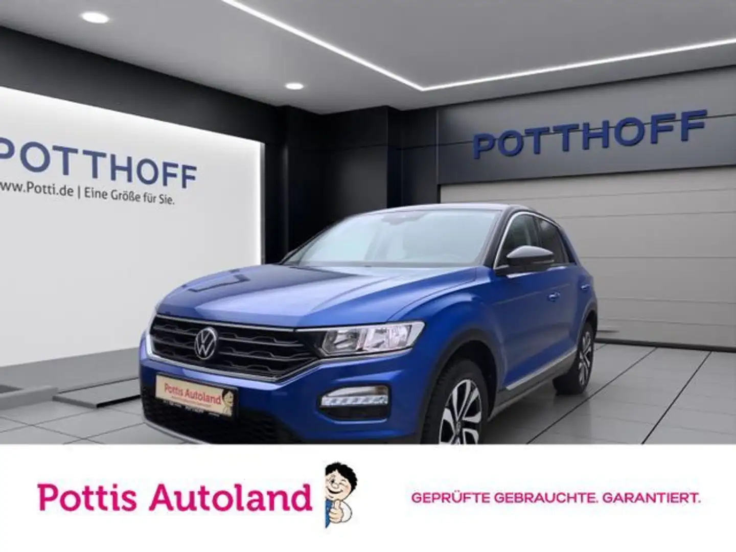 Volkswagen T-Roc 1.5 TSI ACTIVE STDHZG NAVI ACC SHZG Blau - 1