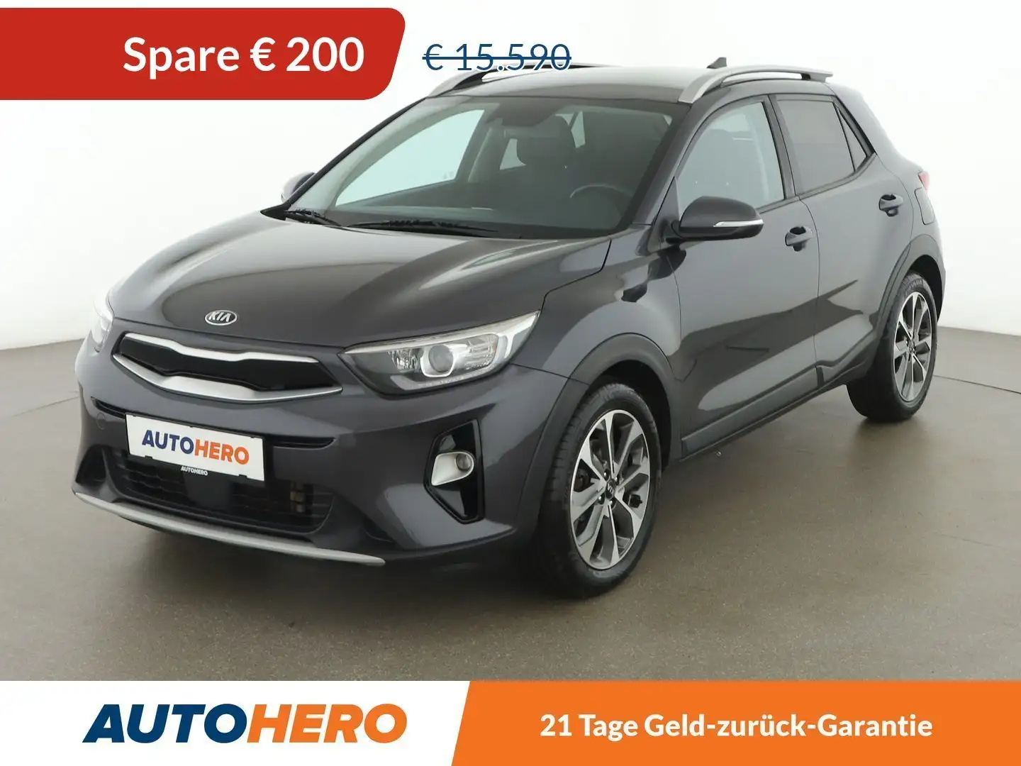 Kia Stonic 1.6 CRDi Vision *NAVI*SPUR*CAM*KLIMAAUTO*SHZ* Noir - 1