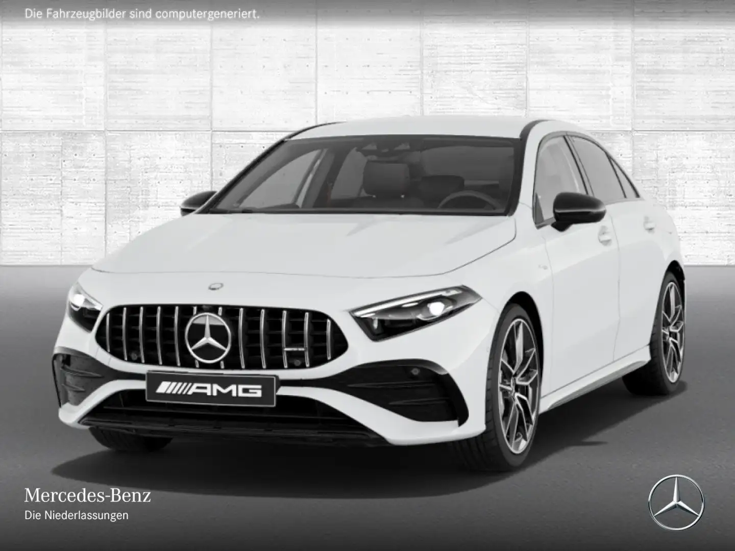 Mercedes-Benz A 35 AMG A 35 Lim 4M AMG+AHK+MULTIBEAM+BURMESTER+KAMERA+19" Weiß - 2