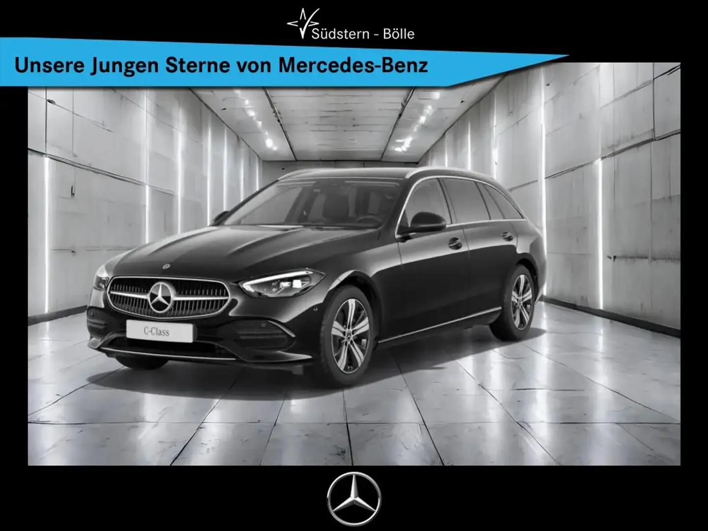Mercedes-Benz C 180 T +AVANTGARDE+SHZ+NAVI+AMBIENTE+AHK+KAMERA Noir - 1