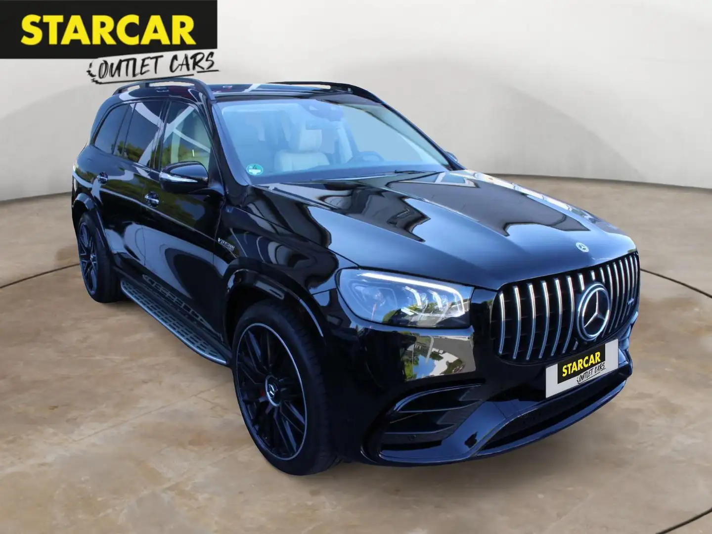 Mercedes-Benz GLS 63 AMG 4MATIC+7-SITZER+AHK+PANO+HUD+ACC+StHZ+23" Zwart - 1