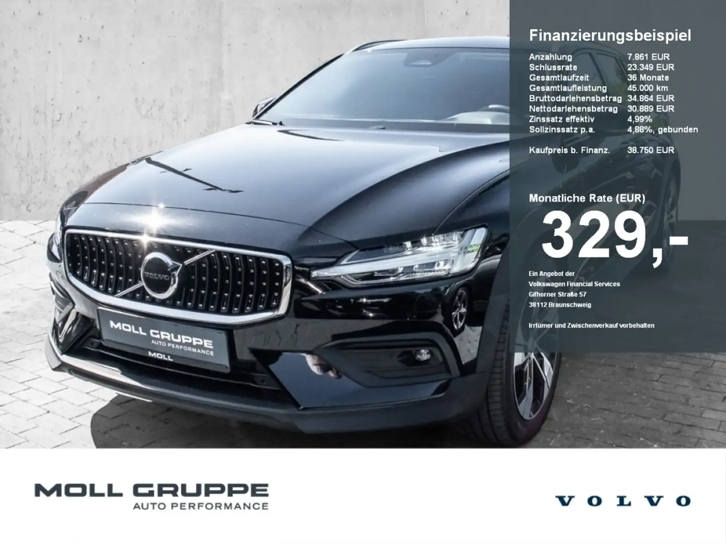 Volvo V60 Cross Country B4 AWD Plus ACC LED Schwarz - 1