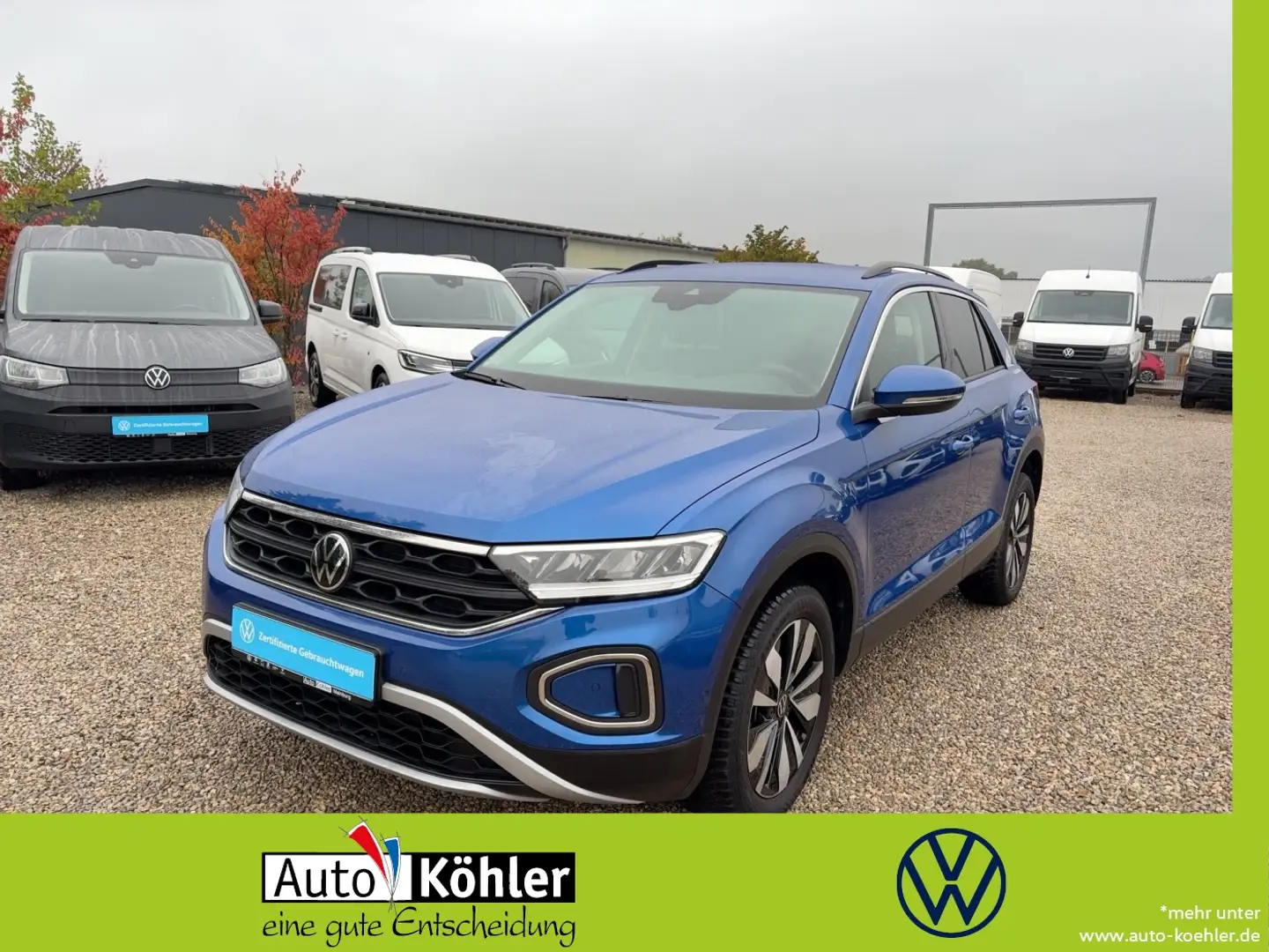 Volkswagen T-Roc Move TSi CarPlay+LED+Navi+Virt+PDC+Kamera Blau - 1