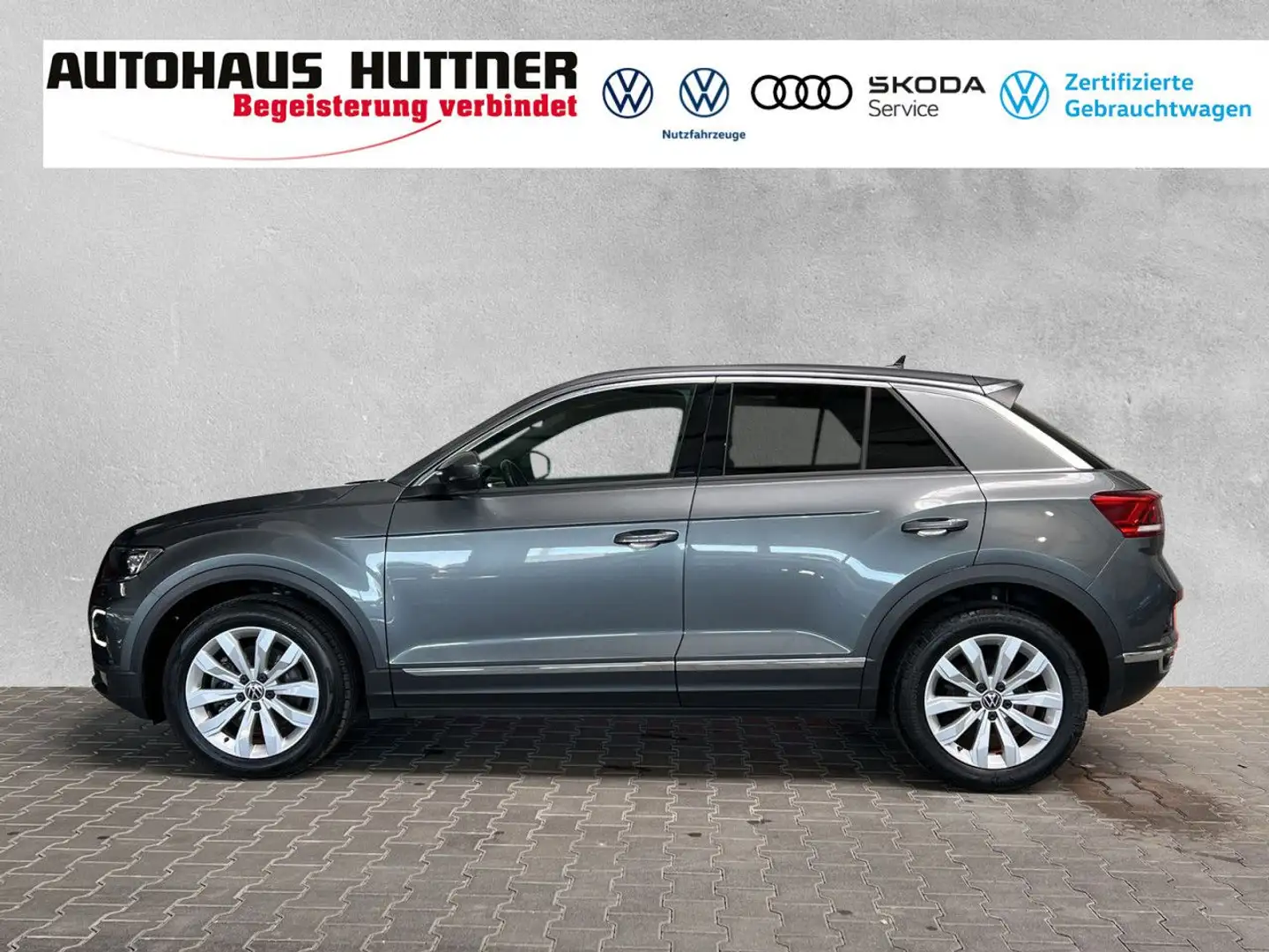 Volkswagen T-Roc SPORT 2.0 TDI 4M DSG AHK LED R-KAM Bluetooth Gris - 2