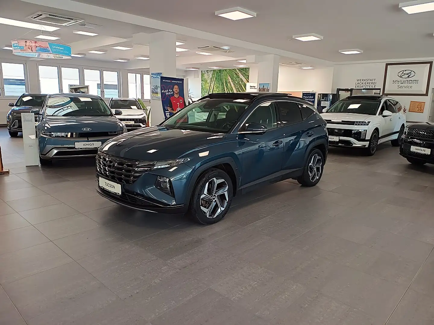 Hyundai TUCSON Tucson 1,6 T-GDI Hybrid 4WD Prestige Line *AHK*... Blau - 2