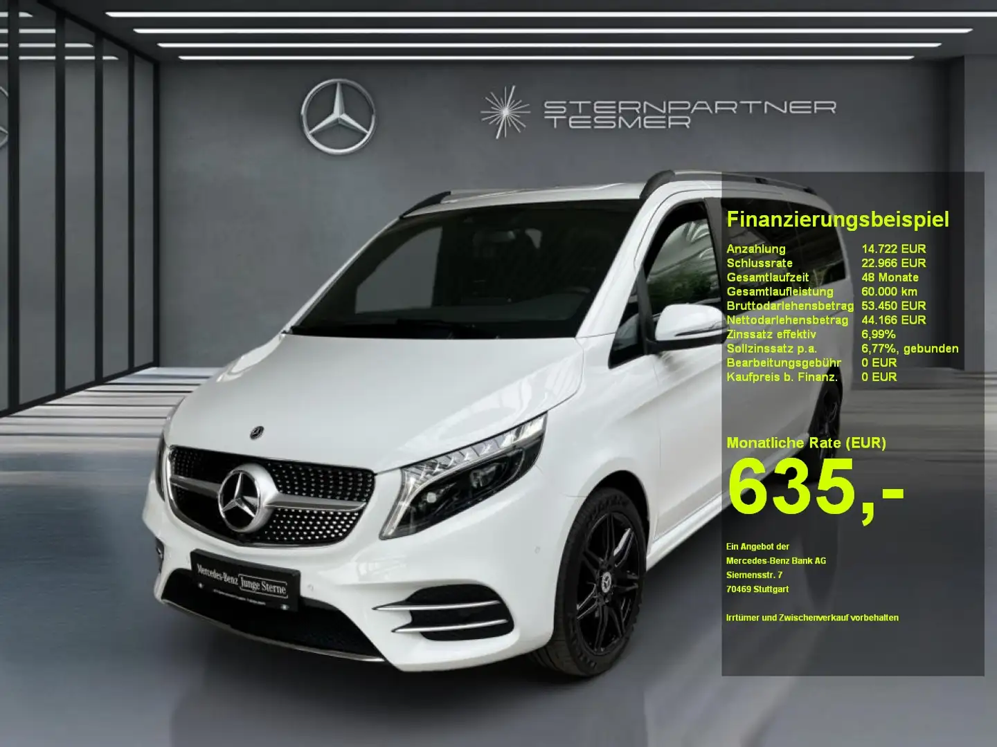 Mercedes-Benz V 250 d EDITION Lang AMG +KAMERA+NAVI+Ambiente Weiß - 1