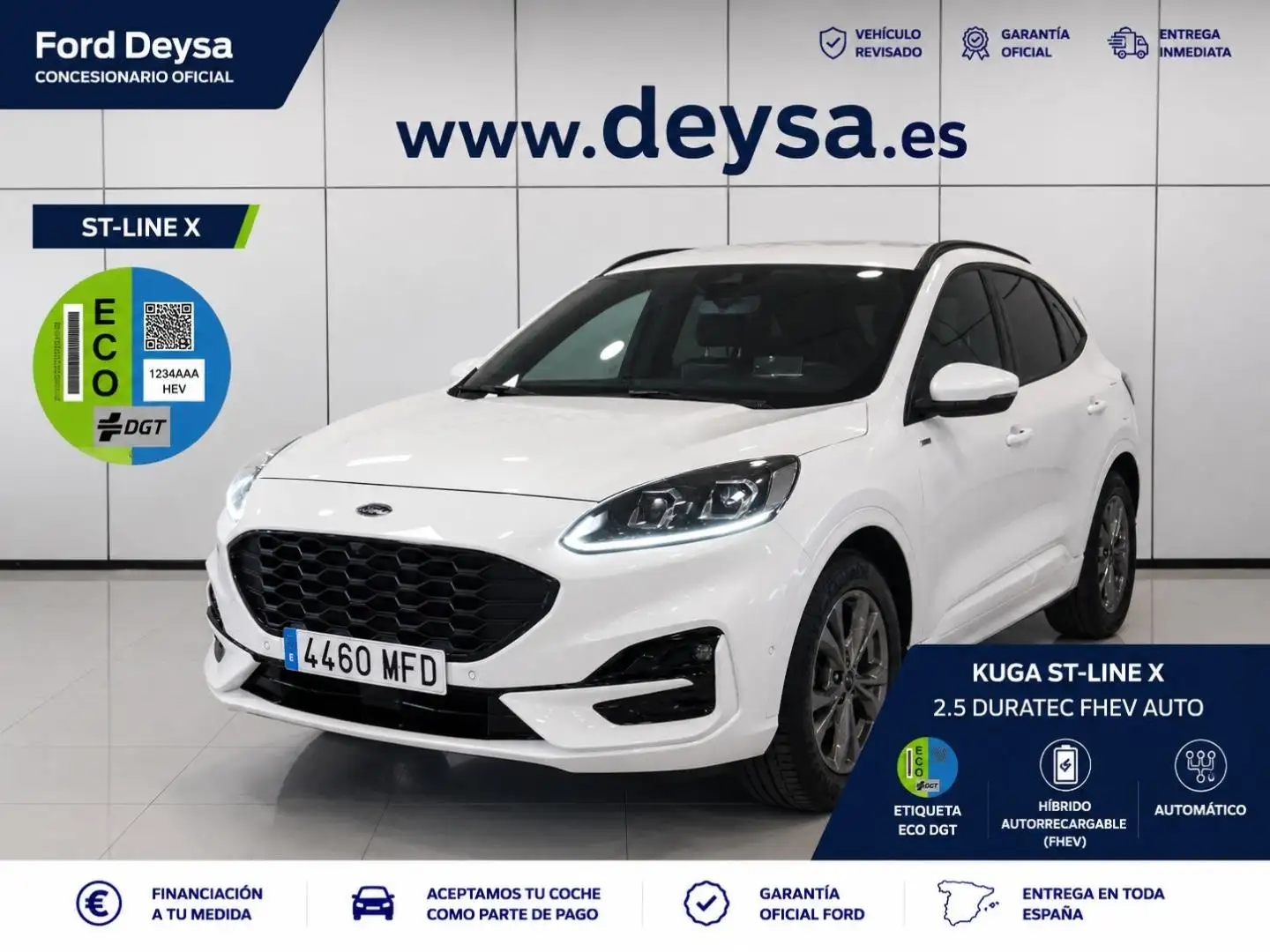 Ford Kuga ST-Line X 2.5 Duratec FHEV Auto Blanco - 1