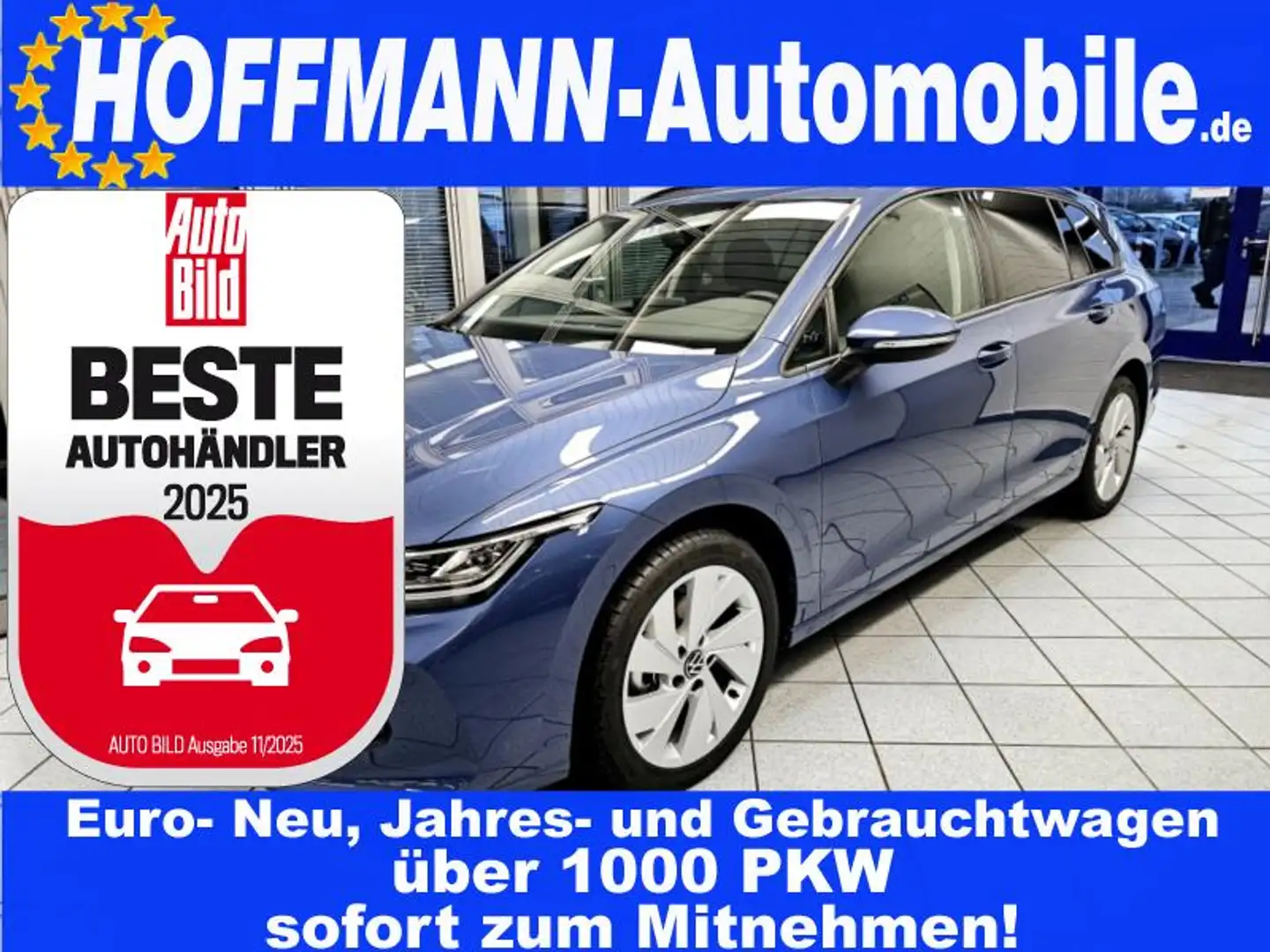 Volkswagen Golf Variant Life Facelift,AHK,ACC,Climatr.,SHZ Niebieski - 1