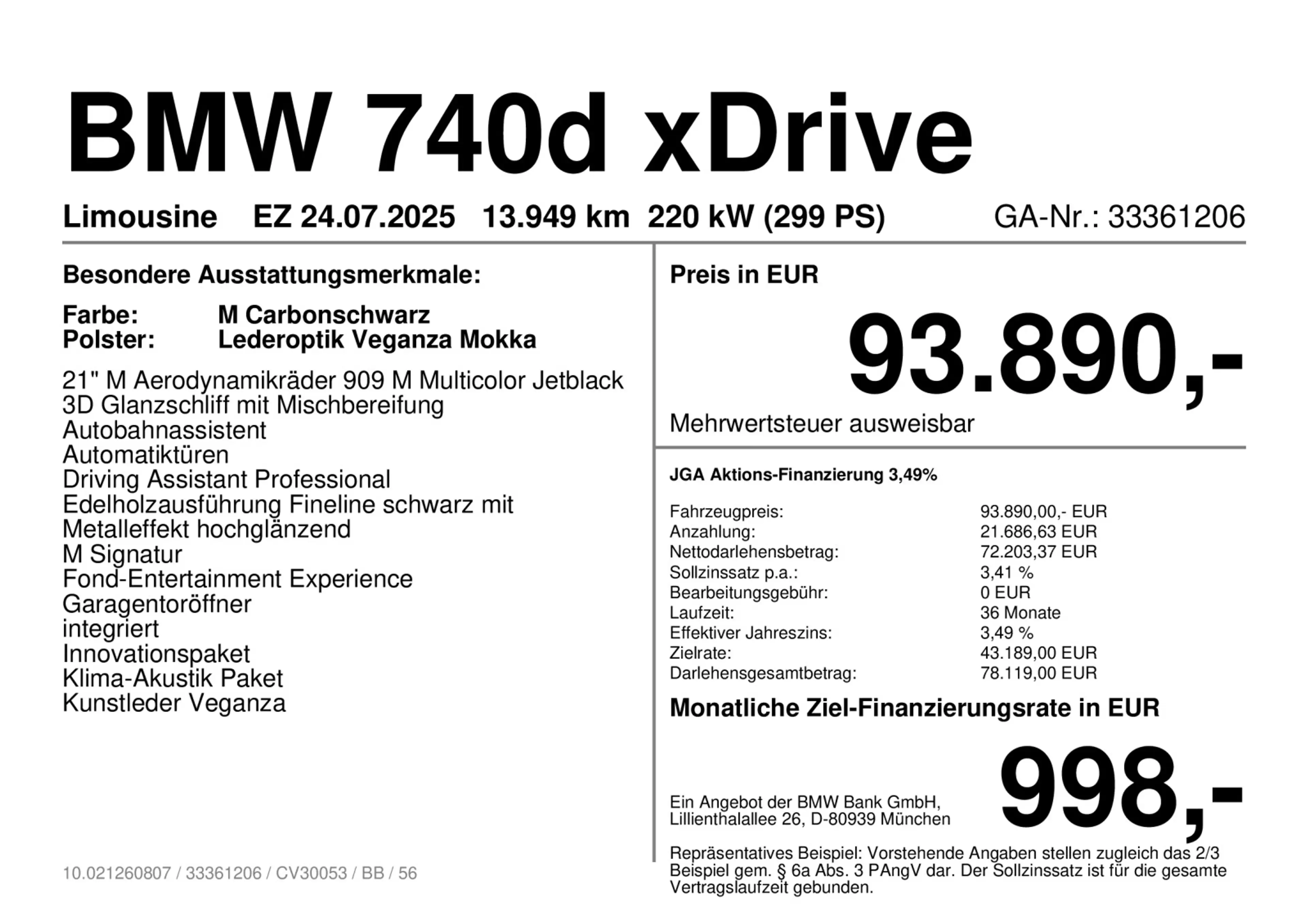 BMW 740 d xDrive M Sportpaket Standhzg*ab 3,49% eff.* — photo 4