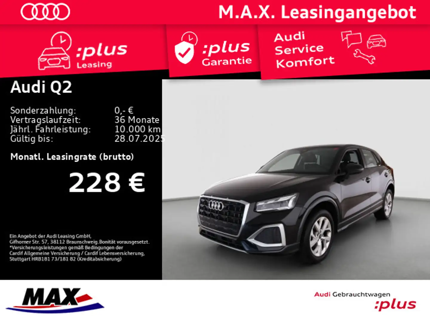 Audi Q2 35 TFSI ADVANCED MATRIX LED+VCP+AHK+NAVI+ACC+ Schwarz - 1