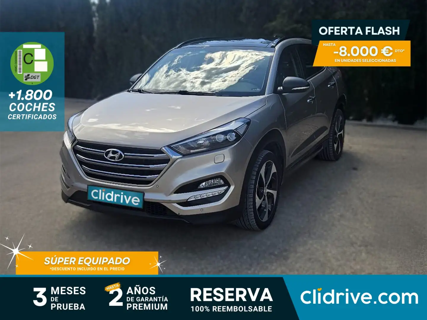 Hyundai TUCSON 2.0CRDI Style 4x4 Aut. 184 Szary - 1