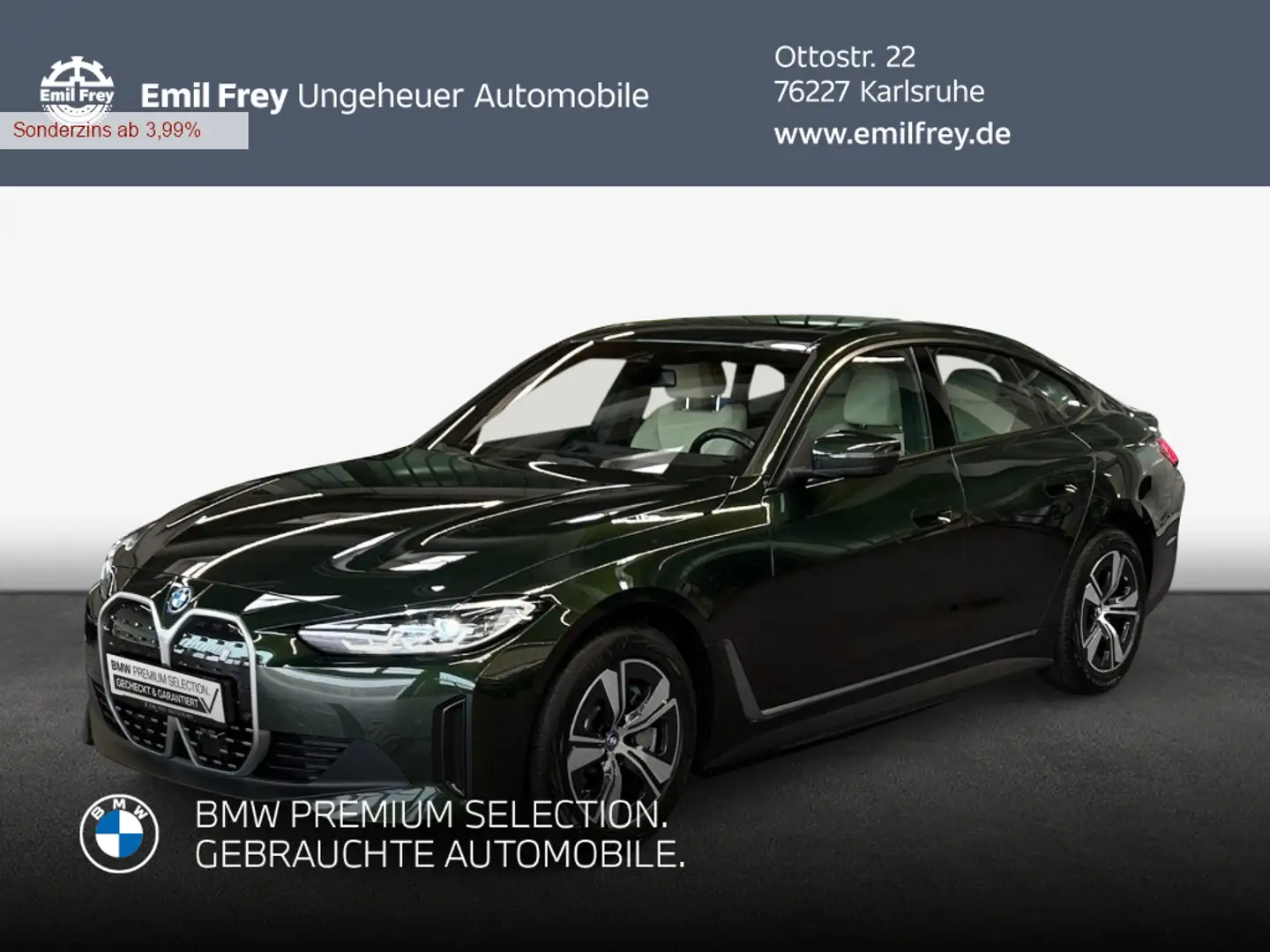 BMW i4 eDrive40 Gran Coupe Grün - 1