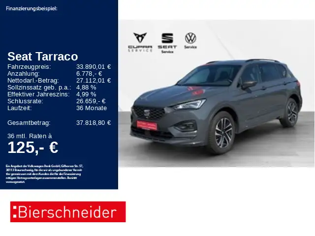 SEAT Tarraco 2.0 TDI DSG FR 7 SITZE AHK ACC 360