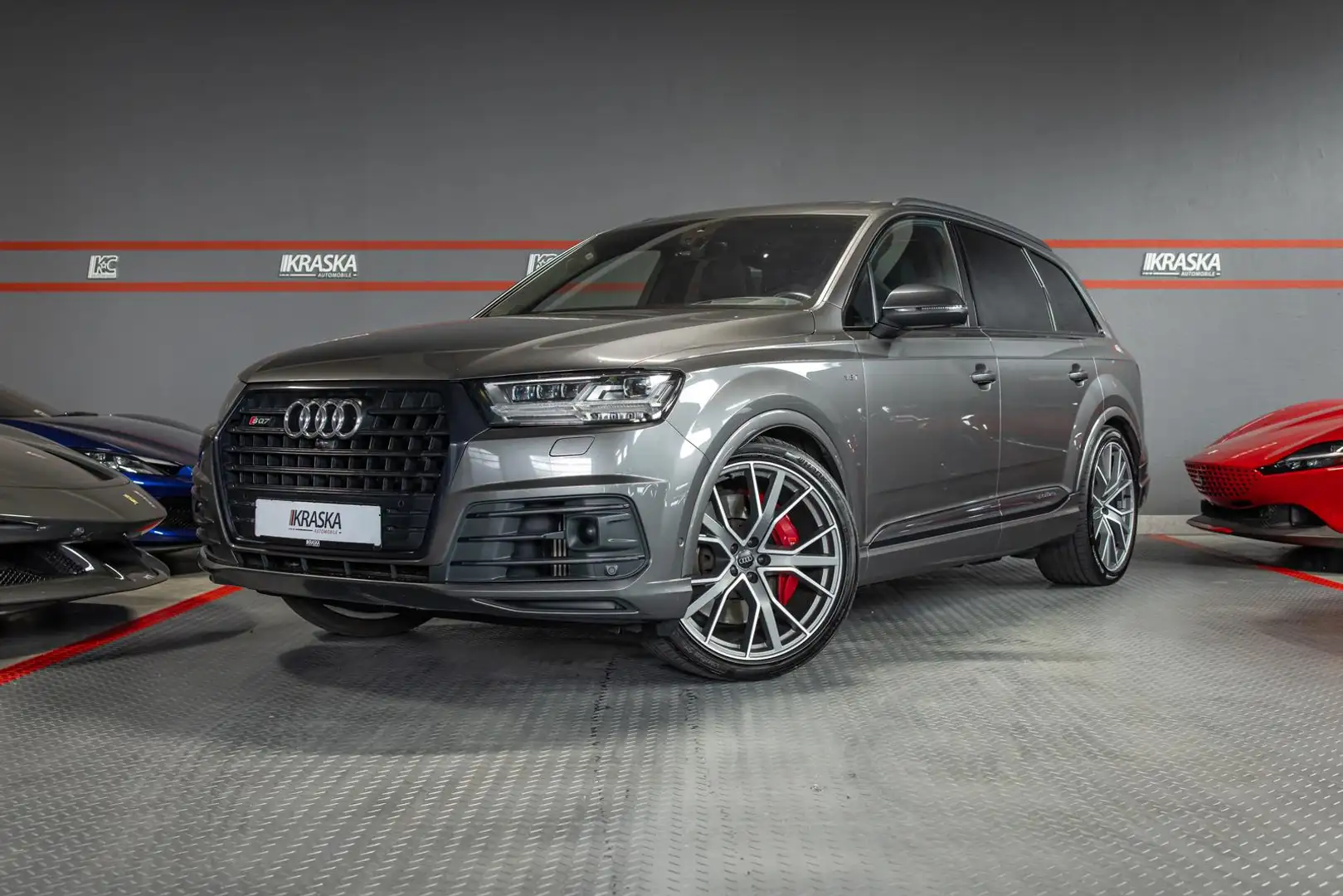 Audi SQ7 4.0 TDI V8 quattro AHK BOSE 7-SITZER *EXPORT Gris - 2