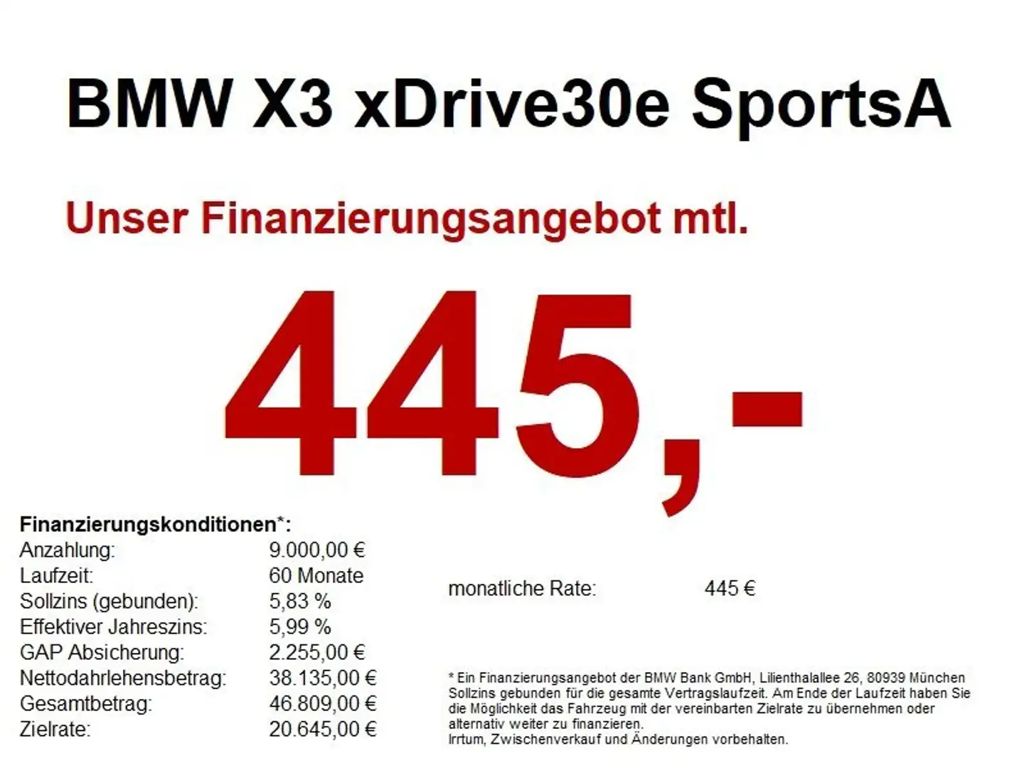BMW X3 xDrive30e M Sport Navi.LED.360°.ACC.Pano.HaKa Blau - 1