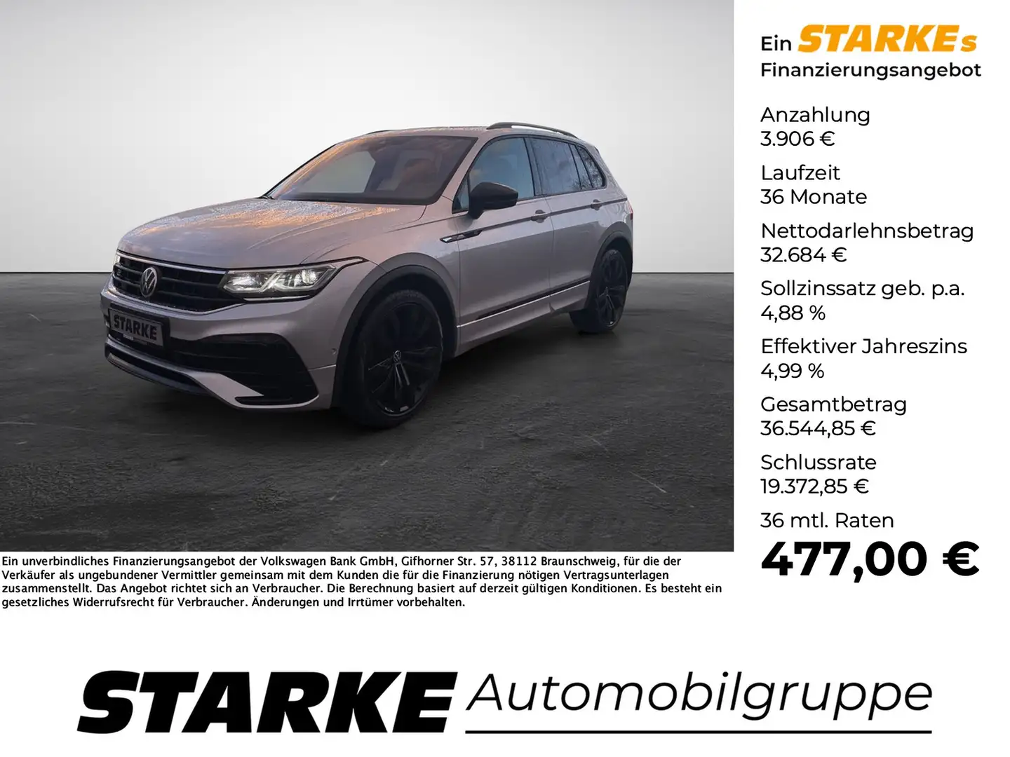 Volkswagen Tiguan 2.0 TDI DSG 4Motion R-Line Zilver - 1