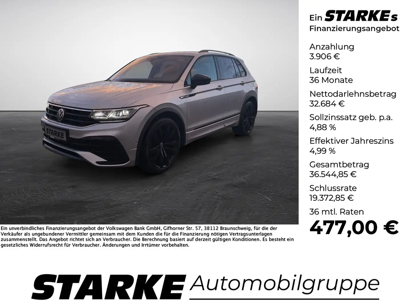 Volkswagen Tiguan 2.0 TDI DSG 4Motion R-Line Argent - 1