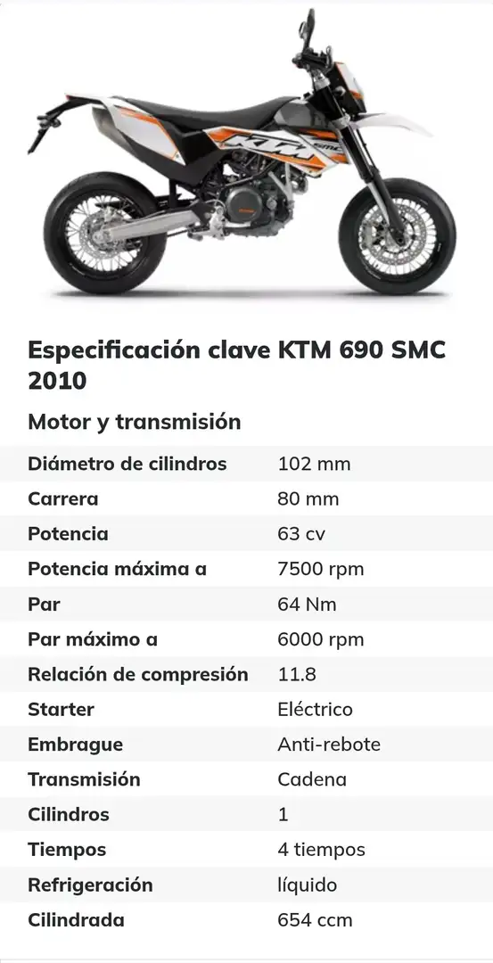 KTM 690 SMC Wit - 1