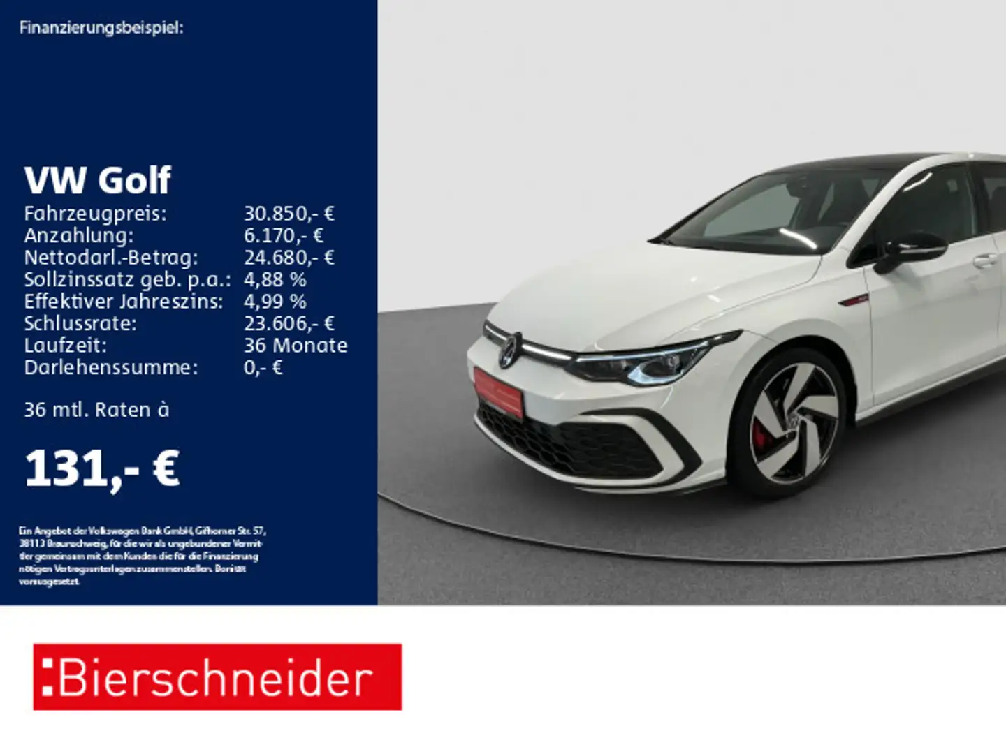 Volkswagen Golf GTI Golf 8 GTI 2.0 TSI DSG Black AHK MATRIX PANO H/K bijela - 1