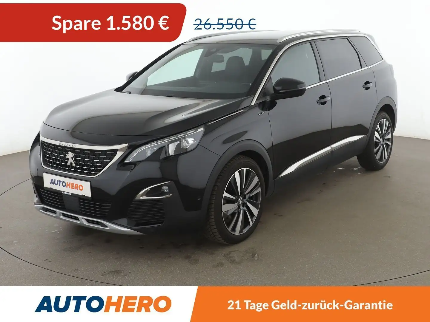 Peugeot 5008 2.0 Blue-HDi GT Aut.*NAVI*LED*CAM*SHZ*ALU* Noir - 1