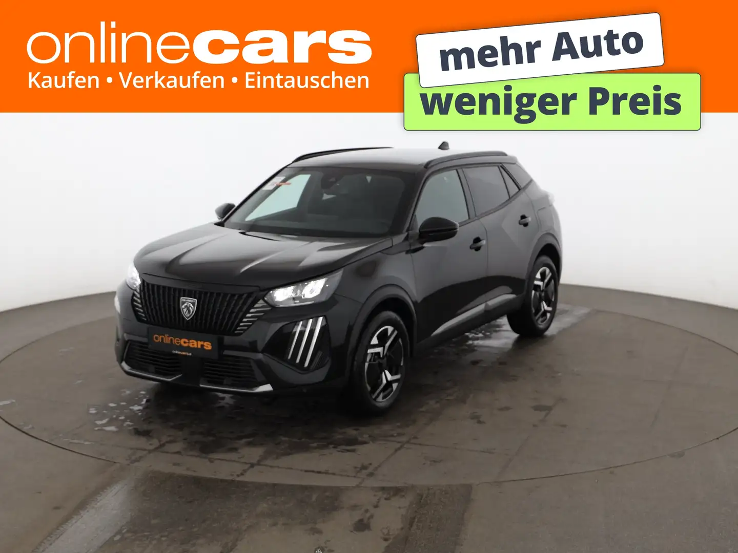 Peugeot 2008 1.2 PureTech 130 Allure Aut LED TEMP KLIMA Schwarz - 1