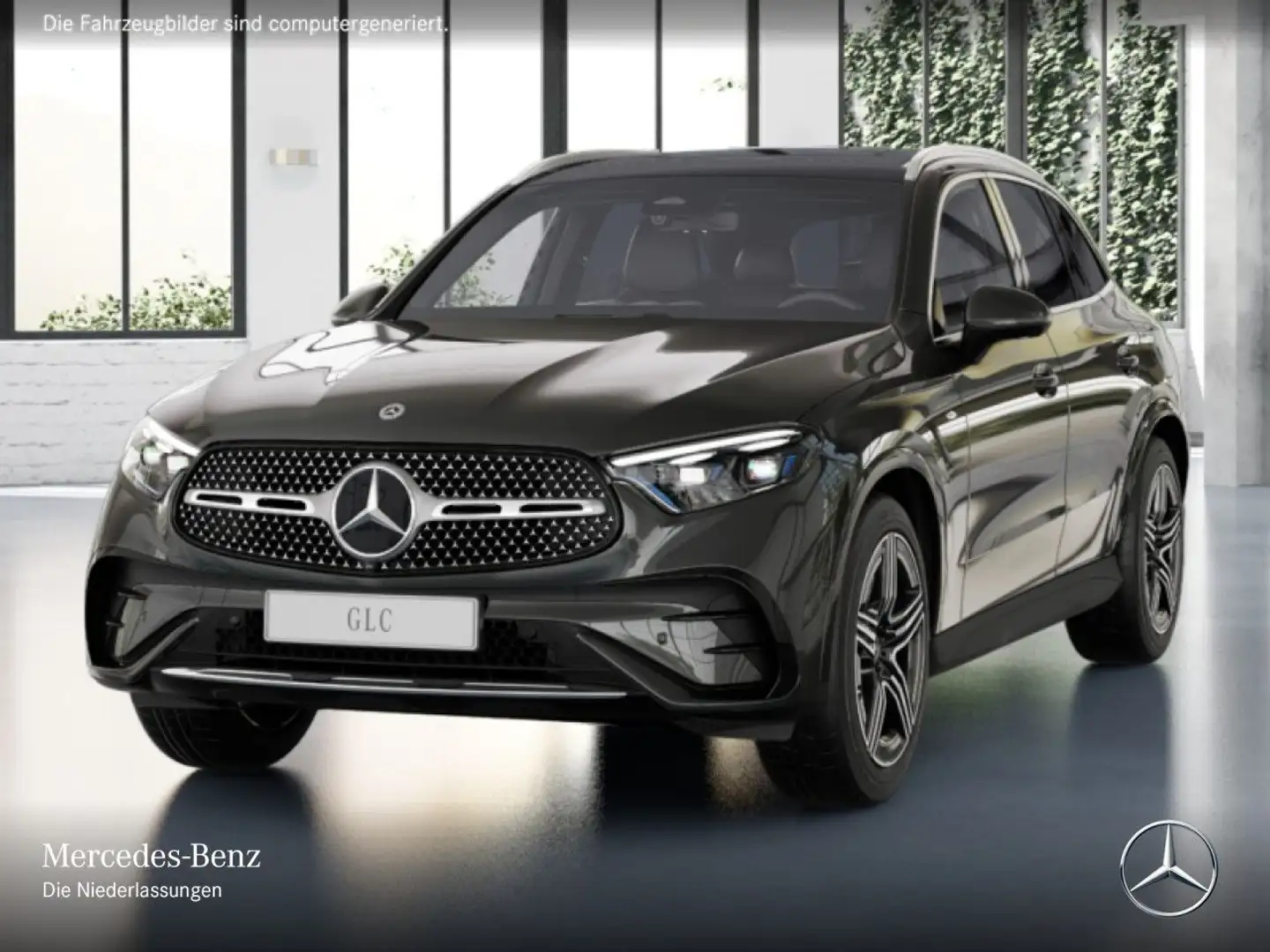 Mercedes-Benz GLC 300 e 4M AMG+PANO+360+AHK+TOTW+KEYLESS+9G Grau - 2
